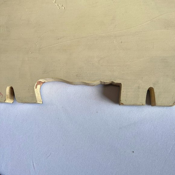 Vintage Sheep Shape Wood Checkerboard Folk Art Game Set 16" x 11" 1993 - Picture 9 of 9